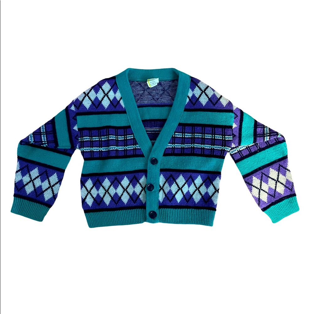 Vintage Kids 2T Cardigan Sweater